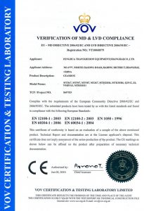 FHT-CE Certificate