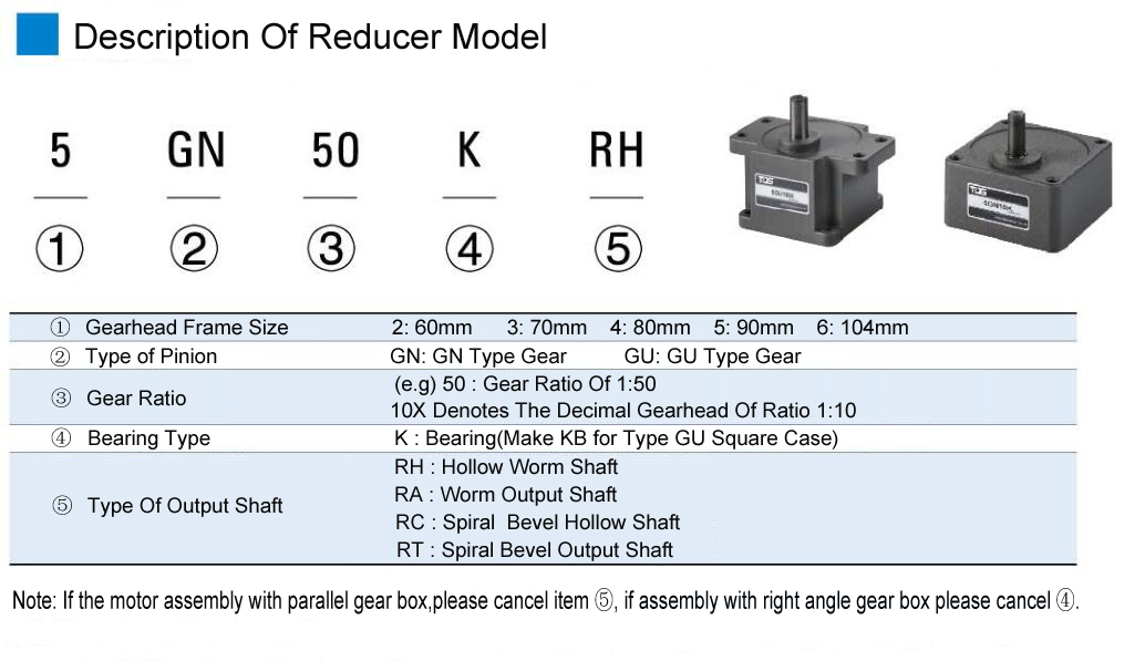 Micro AC brake gear motor1