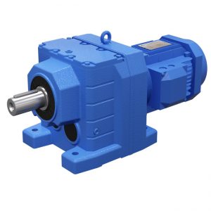 R series helical gear motor